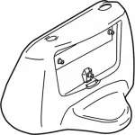 4C2Z1510312AAA - Body: Motor Cover for Ford Image