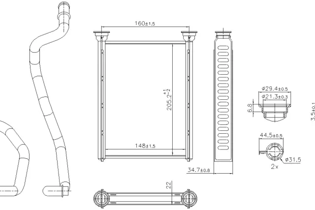 707290 - : Nissens HVAC Heater Core for NISSENS Image