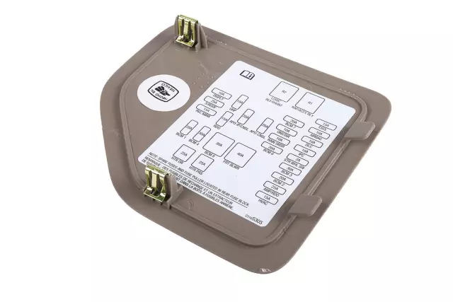 23165304 - : Part# 23165304 Dune Instrument Panel Fuse Block Access Hole Cover for Cadillac: SRX Image