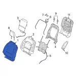 M2DZ9864417BB - Body: Seat Back Cover for Ford: Bronco Image