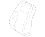 20391033479C54 - Body: Seat Back Cover for Mercedes-Benz Image