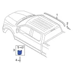 ML3Z1829077AAPTM - Body: Truck Cab Corner Trim Panel for Ford Image