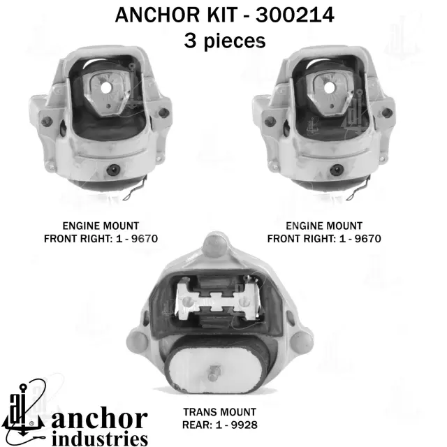 300214 - Engines &amp; Components: Anchor Engine Mount Kit for Anchor Image