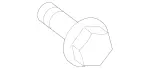 9909703 - : Screw W Washer Assembly for Mercedes-Benz: R320, R350, R500 Image