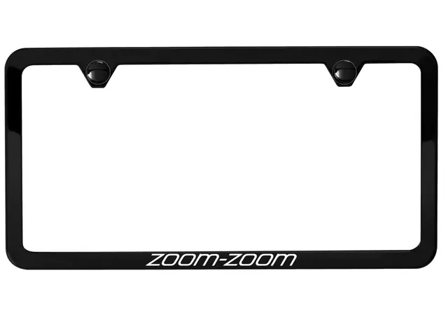 83Z62 - Exterior: License Plate Frame for Mazda: 2, 3, 5, 6, CX-3, CX-5, CX-7, CX-9, MX-5 Miata Image