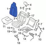 7L1Z7866601HB - Body: Seat Back Cover for Ford: Expedition Image