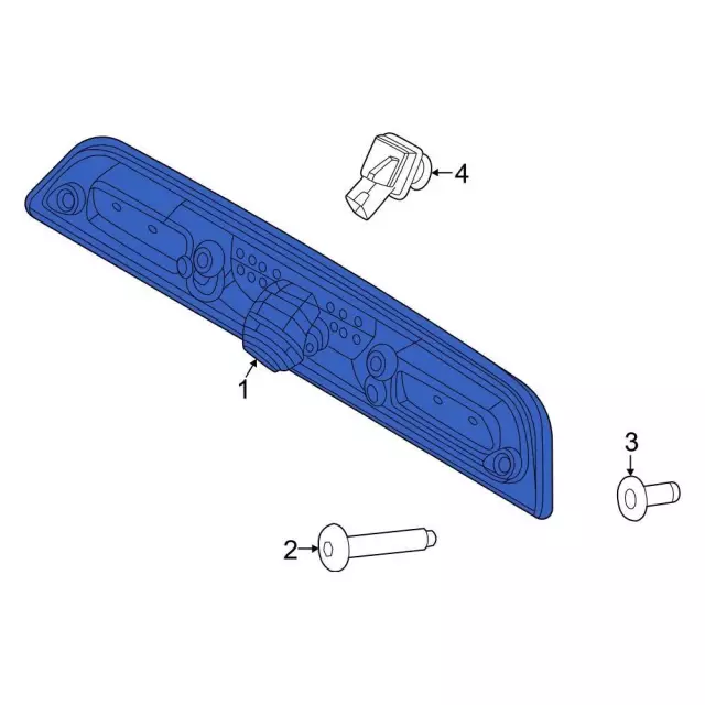 Lamp Assembly Rear High Mounted - Ford (ML3Z-13A613-H)