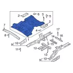 L1MZ7811215A - Body: Rear Floor Pan for Ford: Explorer, Police Interceptor Utility | Lincoln: Aviator Image
