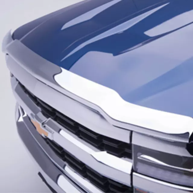 19352901 - : Molded Hood Protector - Chrome for Chevrolet: Silverado 1500, Silverado 1500 LD, Silverado 2500 HD, Silverado 3500 HD Image