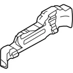 GC3Z9A032A - Fuel System: Fuel Tank Shield for Ford: F-250 Super Duty, F-350 Super Duty, F-450 Super Duty Image