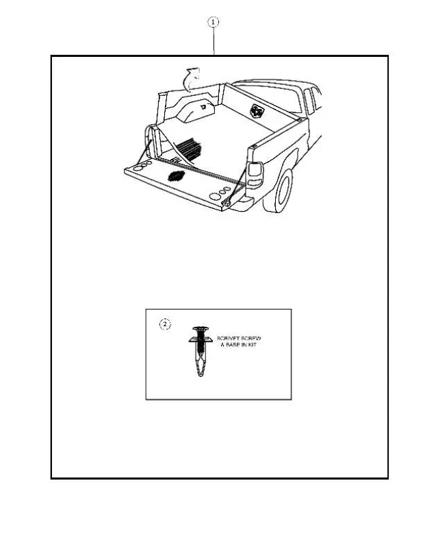 Under Rail Bedliner Kit - Mopar (82209118)