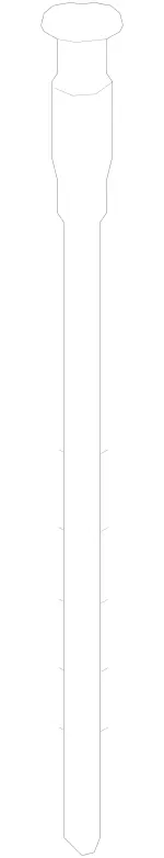 2223270022 - Springs, Suspension and Hydraulics: Oil Dipstick for Mercedes-Benz Image