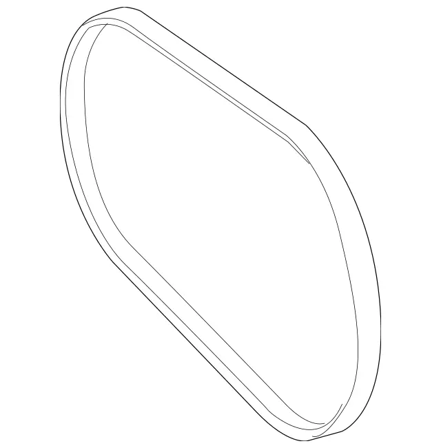 29935496 - Major Assembly Detachable Parts: V-Ribbed Belt for Mercedes-Benz: C300, C350, SLK350 Image image