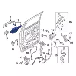 PC3Z2526684C - Body: Handle Base for Ford: F-250 Super Duty, F-350 Super Duty, F-450 Super Duty Image
