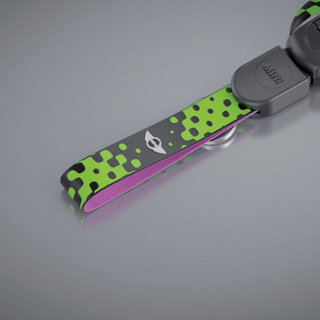 82292353330 - Interior: Vivid Green Key Ring With Fob for Mini Image