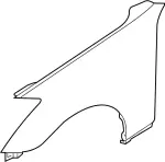 63100AM830 - : Fender for INFINITI: G35 Image