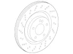 423141207 - : Brake Disk, Vented for Mercedes-Benz: SL400, SL450, SL550 Image