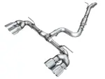 302042658 - : AWE Track Edition Exhaust for Volkswagen MK8 Golf R - Chrome Silver Tips for AWE Tuning Image