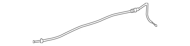 1668801502 - Detachable Parts: Hood Release Cable for Mercedes-Benz: GL350, GL450, GL550, GL63 AMG, GLE300d, GLE350, GLE400, GLE63 AMG, GLS350d, GLS450, GLS550, ML250, ML350, ML400, ML550, ML63 AMG Image image