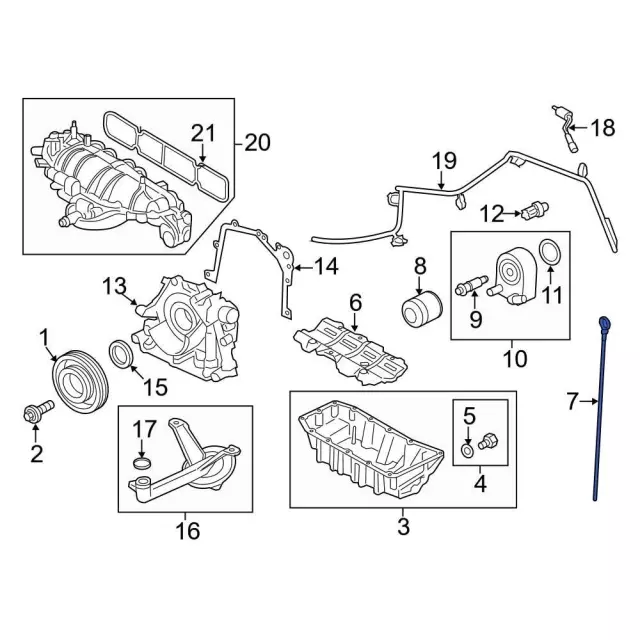 Indicator Assembly - Oil Level - Ford (BM5Z-6750-E)