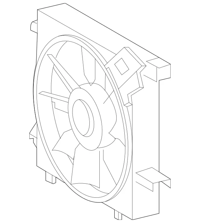 4635000293 - Radiator: Blower for Mercedes-Benz Image