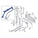 ML3Z1651186A - Body: Windshield Pillar Reinforced for Ford Image