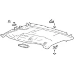 HC3Z2551944AD - Body: Headliner for Ford: F-250 Super Duty, F-350 Super Duty, F-450 Super Duty Image