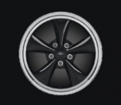 7E5Z1007C - Wheels: 17 In Painted Black Aluminum Wheel for Ford: Fusion Image