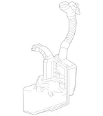 2478690500 - Emergency Equipment Windshield Washer System: Washer Fluid Reservoir for Mercedes-Benz: EQB 250+, EQB 300, EQB 350, GLA250, GLA35 AMG, GLB250, GLB35 AMG Image