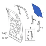 ML3Z1829701D - Body: Door Glass for Ford: F-150, F-250 Super Duty, F-350 Super Duty Image