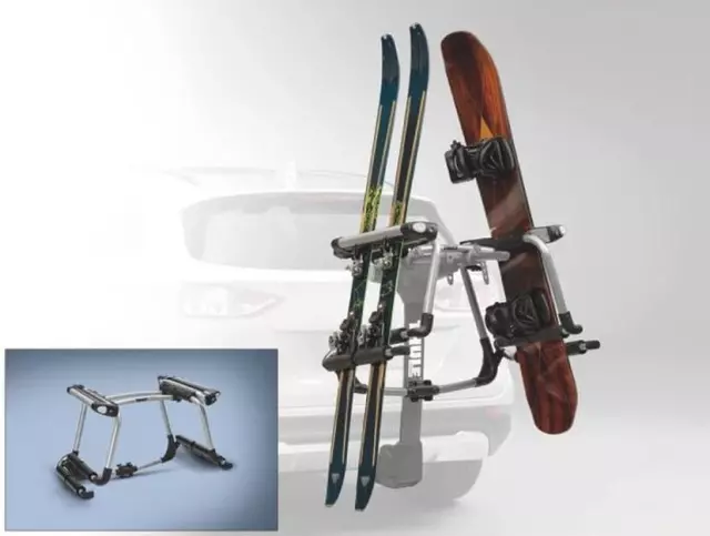 VDT4Z7855100F - Cargo Management: Hitch Mount Ski\/Snowboard Carrier for Ford: Bronco Sport, E-350 Super Duty, E-450 Super Duty, Edge, Escape, Expedition, Explorer, Explorer Sport Trac, F-150, F-250 Super Duty, F-350 Super Duty, F-450 Super Duty, F-550 Super Duty, Flex, Maverick, Ranger, Transit Connect | Lincoln: Aviator, Corsair, MKC, MKT, MKX, Nautilus, Navigator Image