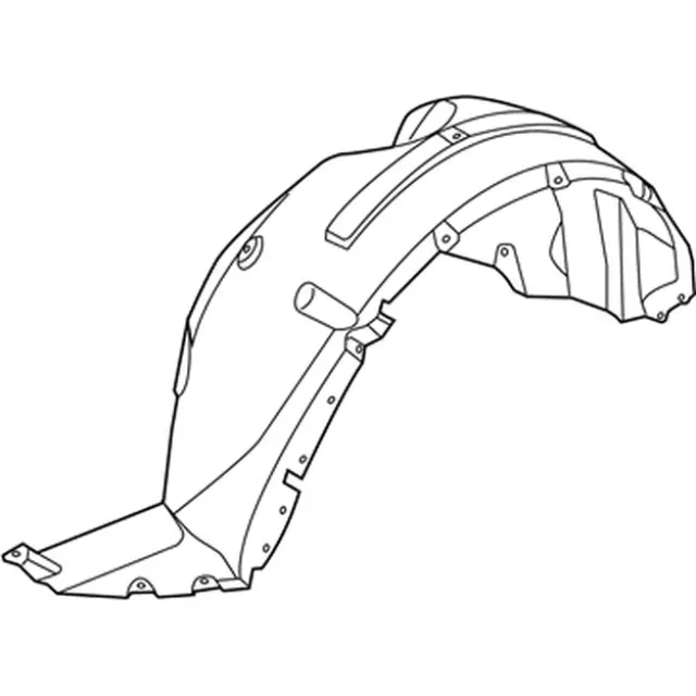 FB5Z16103E - : Fender Splash Shield for Ford Image