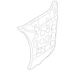 2518850316 - Attachment Parts: Reinforcement for Mercedes-Benz: R320, R350, R500 Image