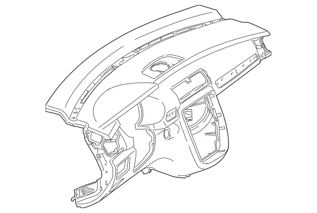 25168008877H24 - Body: Instrument Panel for Mercedes-Benz Image