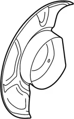 41150AR000 - Brakes: Splash Shield for INFINITI: M45, Q45 Image