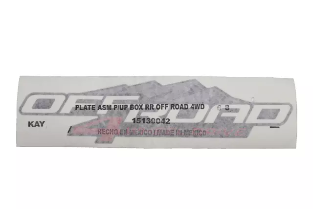 15139042 - : Pickup Box Side Rear Offroad 4 Wheel Drive Decal for GM Image