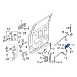 JC3Z2626605AD - Body: Handle, Outside for Ford: F-250 Super Duty, F-350 Super Duty, F-450 Super Duty Image