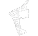 1678802107 - Attachment Parts: Mounting Rail for Mercedes-Benz: GLS450, GLS580, GLS63 AMG, Maybach GLS600 Image