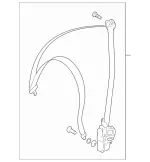 22186092857F03 - : Seat Belt for Mercedes-Benz Image