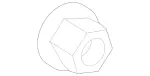 19908258 - Trunk Lid: Nut for Mercedes-Benz Image