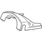 FR3Z3530AA - Steering: Upper Shroud for Ford: Mustang Image