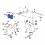 CL3Z1504105AA - Body: Sun-visor for Ford: F-150 Image