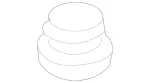 915042006000 - Trunk Lid: Stop Plug for Mercedes-Benz: 250, 300S, 300SD, 400SE, 400SEL, 500SEC, 500SEL, 600SEL, 600SL, C220, C230, C250, C280, C300, C32 AMG, C350, C43 AMG, C55 AMG, C63 AMG, CL500, CL55 AMG, CL550, CL600, CL63 AMG, CL65 AMG, CLK320, CLK350, CLK430, CLK500, CLK55 AMG, CLK550, CLK63 AMG, CLS500, CLS55 AMG, CLS550, CLS63 AMG, E320, E350, E420, E430, E500, E55 AMG, E63 AMG, GL320, GL550, S350, S400, S420, S430, S500, S55 AMG, S550, S600, S63 AMG, SL320, SL500, SL55 AMG, SL550, SL600, SL63 AMG, SL65 AMG, SLK230, SLK320, SLS AMG Image