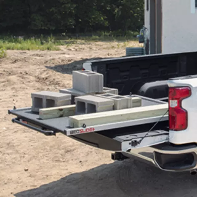 19417018 - Exterior: Bed Sliding Tray By Bedslide for Chevrolet: Silverado 1500, Silverado 1500 LTD, Silverado 2500 HD, Silverado 3500 HD | GMC: Sierra 1500, Sierra 1500 Limited, Sierra 2500 HD, Sierra 3500 HD Image