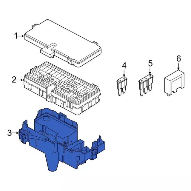 L1MZ14A254B - Electrical: Lower Bracket for Ford: Explorer, Police Interceptor Utility | Lincoln: Aviator Image