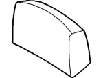 DL3Z18501A04AK - Body: Headrest Cover for Ford Image