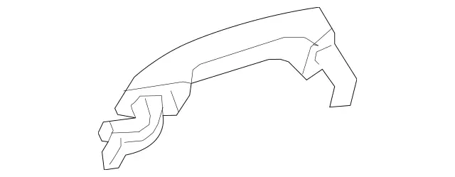 997602001 - Front Door: Door Handle for Mercedes-Benz: 180A, 180b, 220a, A220, A35 AMG, AMG GT 43, AMG GT 53, AMG GT 63, AMG GT 63 S, AMG GT 63 S E Performance, C350e, C400, C43 AMG, C450 AMG, C63 AMG, C63 AMG S, CLA250, CLA35 AMG, CLA45 AMG, CLA45 AMG S, CLS450, CLS53 AMG, E300, E350, E400, E43 AMG, E450, E53 AMG, E63 AMG S, EQB 250+, EQB 300, EQB 350, GLA250, GLA35 AMG, GLA45 AMG, GLB250, GLB35 AMG, GLC300, GLC43 AMG, GLC63 AMG, GLC63 AMG S, GLE350, GLE450, GLE450e, GLE53 AMG, GLE580, GLE63 AMG S, GLS450, GLS580, GLS63 AMG, Maybach GLS600, Maybach S550, Maybach S560, Maybach S600, Maybach S650, S450, S550, S550e, S560, S600, S63 AMG, S65 AMG Image