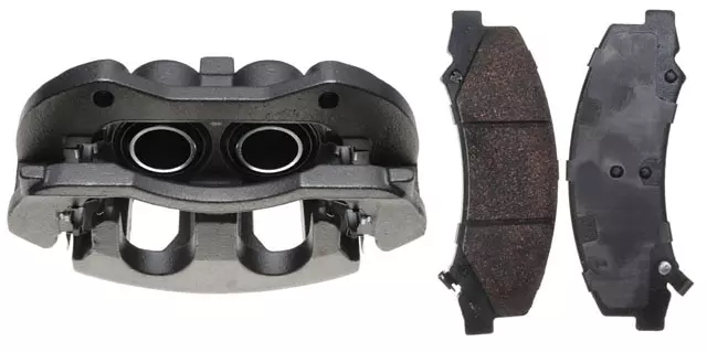 19203950 - : Front Driver Side Disc Brake Caliper Assembly (Loaded Non-Coated), Remanufactured for GM Image