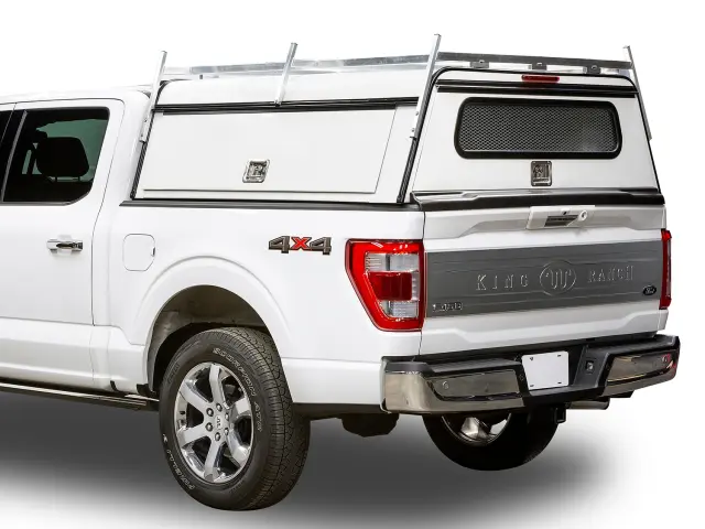 VPC3Z99501A42J - Exterior: Oxford White Cab High Commercial Bed Cap With for Ford Image