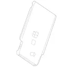 16792436007Q14 - Body: Seat Back Panel for Mercedes-Benz Image